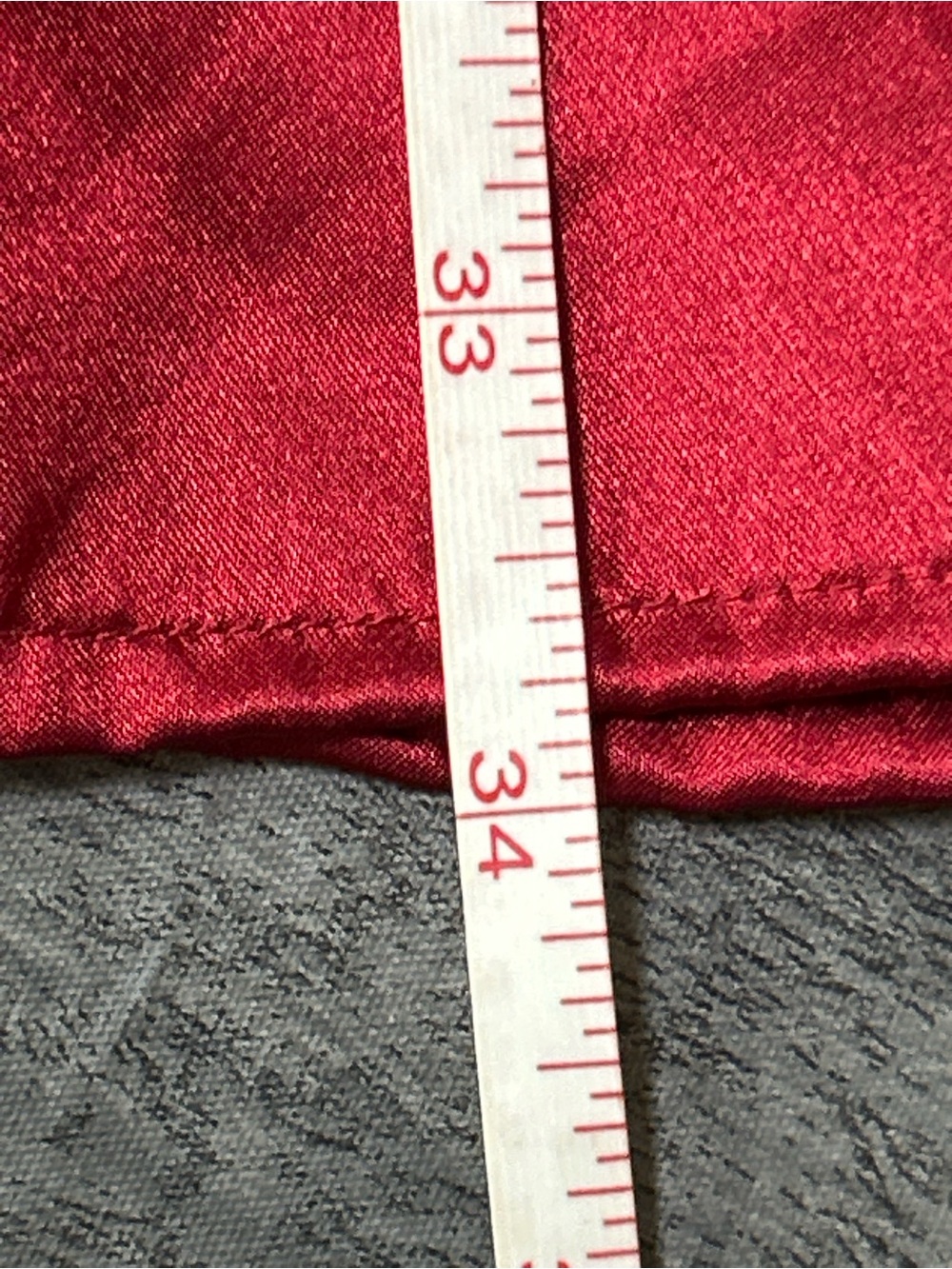 Victoria’s Secret Satin Nightshirt Size Large Red Vintage - Picture 6 of 6